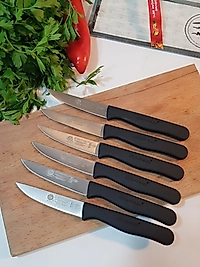 Sürdövbisa 61010 6'lı Meyve Seti (Sivri Uç ) Siyah