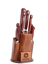 Sürdövbisa E61300 10’lu El Yapımı Ahşap Sap Mutfak Seti