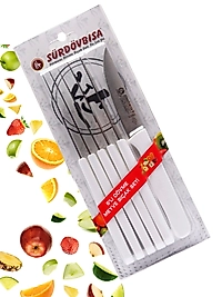 Sürdövbisa 61010 6'lı Meyve Seti (Sivri Uç ) Beyaz