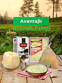 Tereyağ - Kuymak - (Mıhlama) Peyniri, Mısır Unu ve Çay - Avantajlı Kuymak Paketi